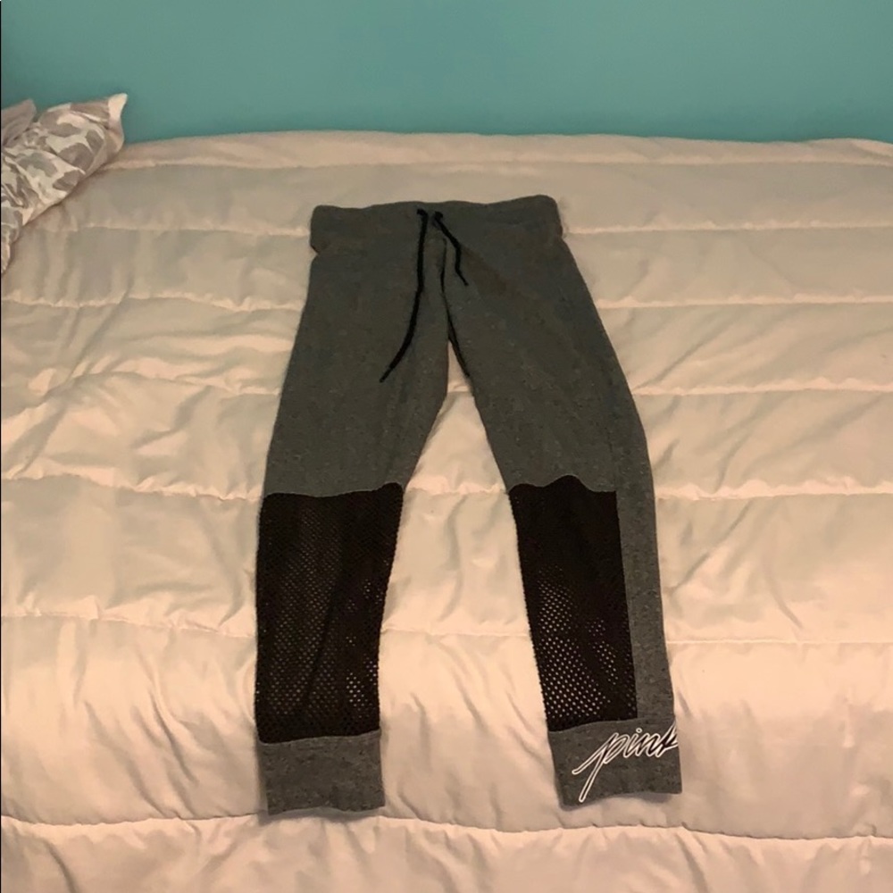 Vs pink gray leggings